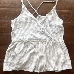 American Eagle M Striped Tank Top